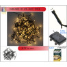 Guirlande 192LED Blanc chaud à piles- 8F