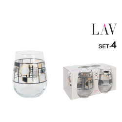 Set de 4 verres 360cc Gaia Abstract