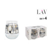 Set de 4 verres 360cc Gaia Abstract
