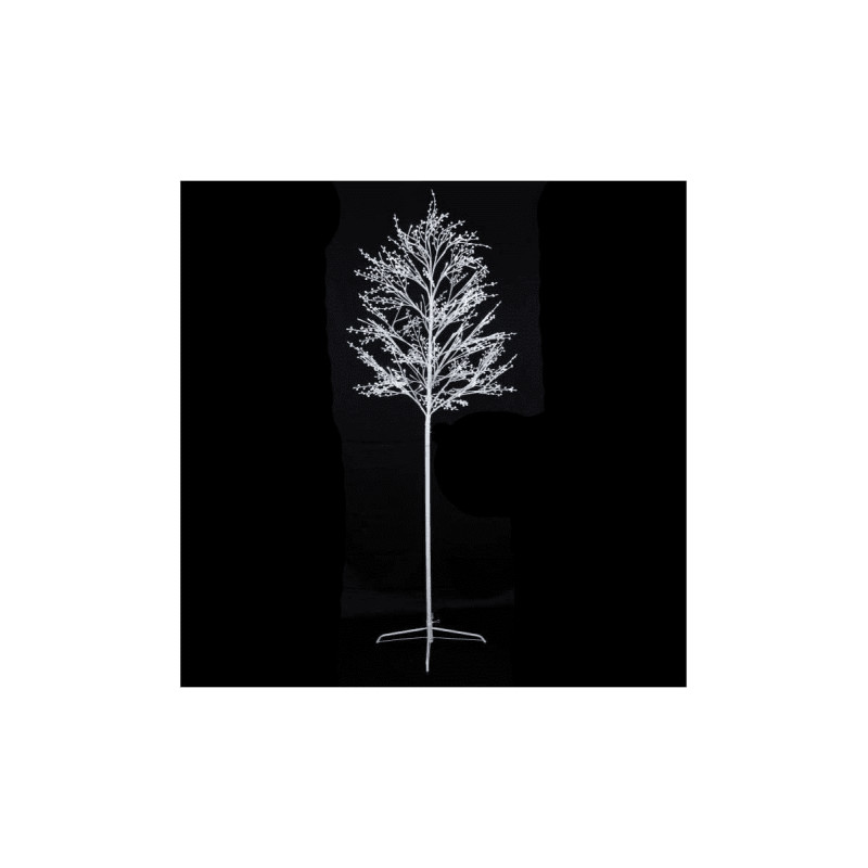 Arbre boule de neige 150 Led blanc froid