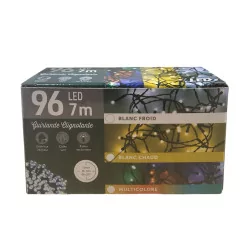 Guirlande lumineuse 96 LED extérieure Blanc chaud 8 fonctions Minuteur 7m