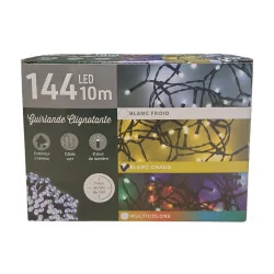 Guirlande lumineuse 144 LED blanc chaud extérieure 8 fonctions Minuteur 10m