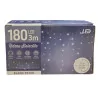 Rideau lumineux stalactite 180 LED blanc 8 modes Timer 3m Intérieur/Extérieur