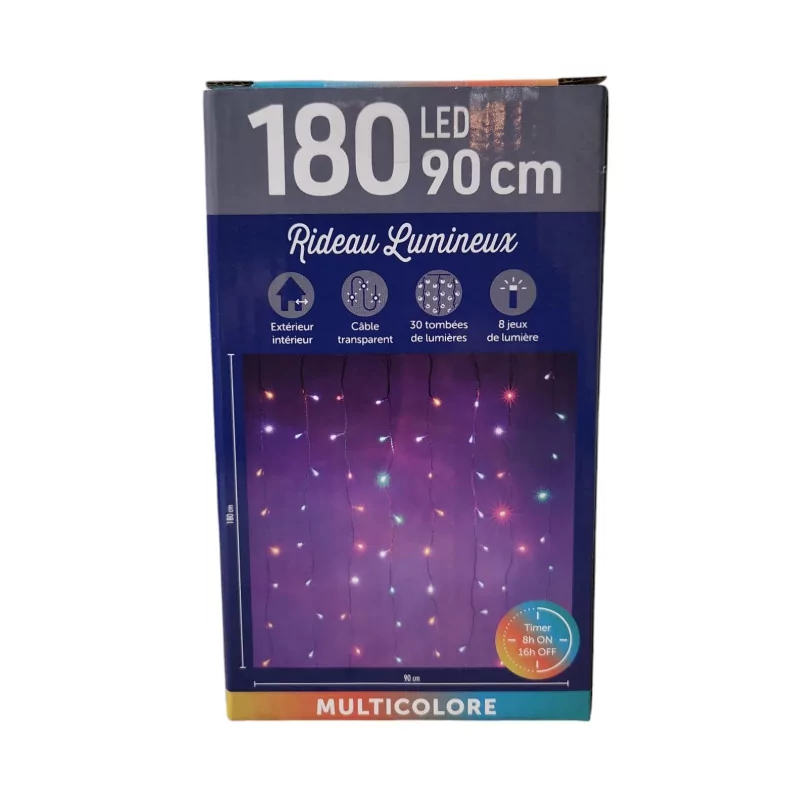 180 LED MULTICOLOR LICHT DEURGORDIJN