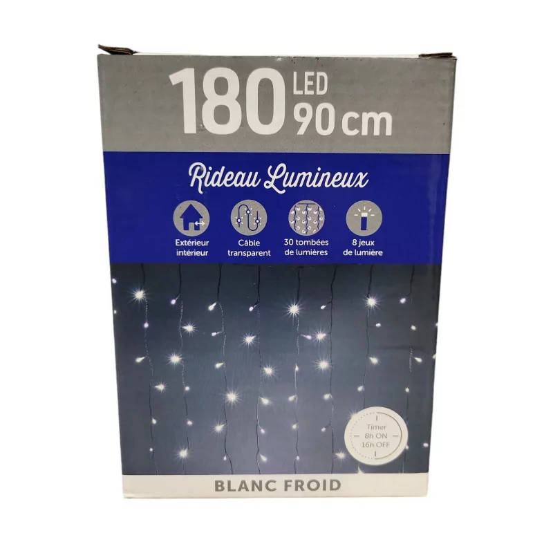 VARMVIT LJUSDÖRRGARDIN 180 LEDS