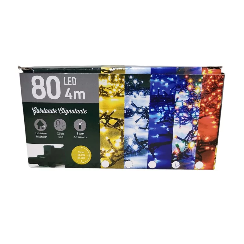 Guirlande 80 Led multicolores 4M Guirlande 80 Led multicolores 4M