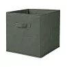 CUBO PORTAOGGETTI IN TESSUTO NON TESSUTO VERDE ROSMARINO 30x30x30cm
