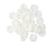 100 Pétales Tissu Ivoire Ø4,5cm