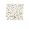 20 Serv. Cocktail Jolis Brins Blanc et O