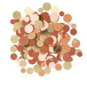 Confettis Papier Terracotta Or et Paille
