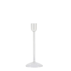 Bougeoir Elégance Verre Transparent H15c