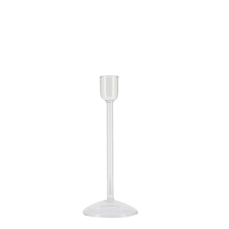 Bougeoir Elégance Verre Transparent H15c