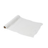 Chemin Table Voile Satiné Blanc 28cmx3m