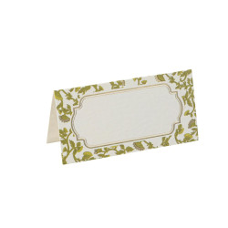 Marque-Places X10 Botanica Verde Papier