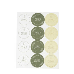 Stickers X24 "Merci Pour Tout" Olive Oil
