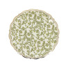 Assiettes X8 Botanica Verde Carton Crème