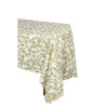 Nappe Botanica Verde Tissu Blanc et Pist