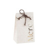 Sachets X10 "Merci" Papier Effet Lin et
