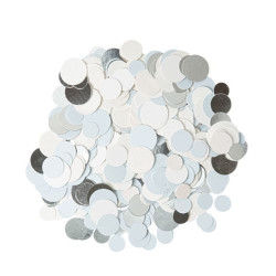 Confettis Bleu Blanc Argent et Paillette