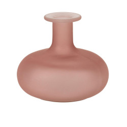 Vase Emy Verre Rose Ø12x11cm - 470ml