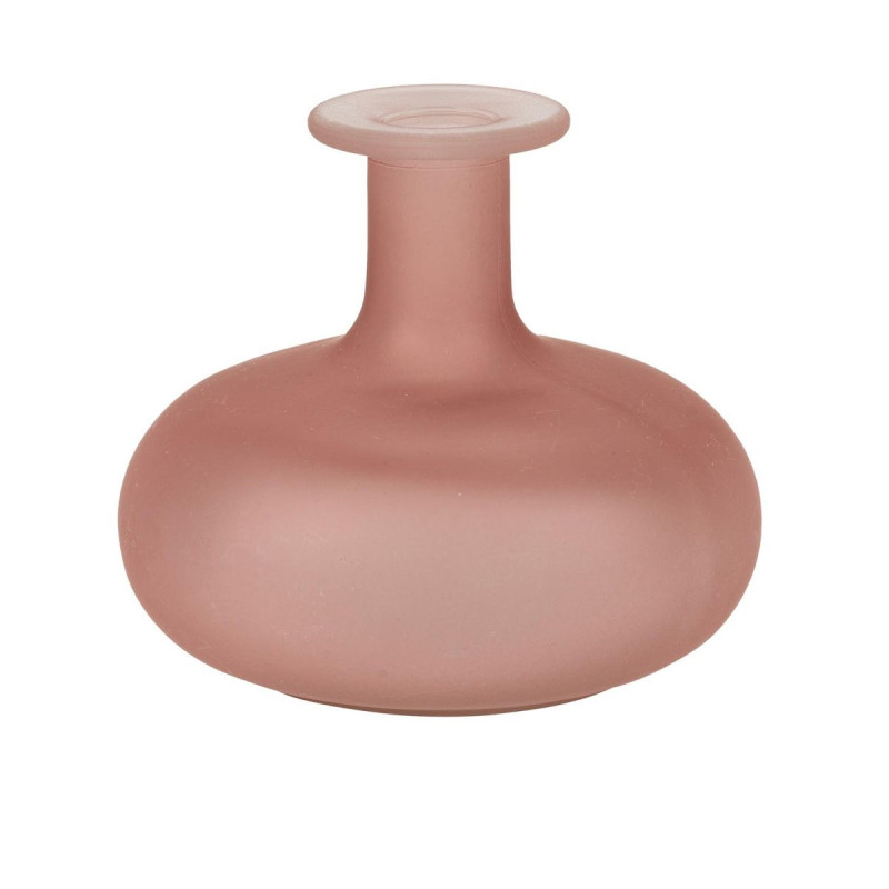 Vase Emy Verre Rose Ø12x11cm - 470ml