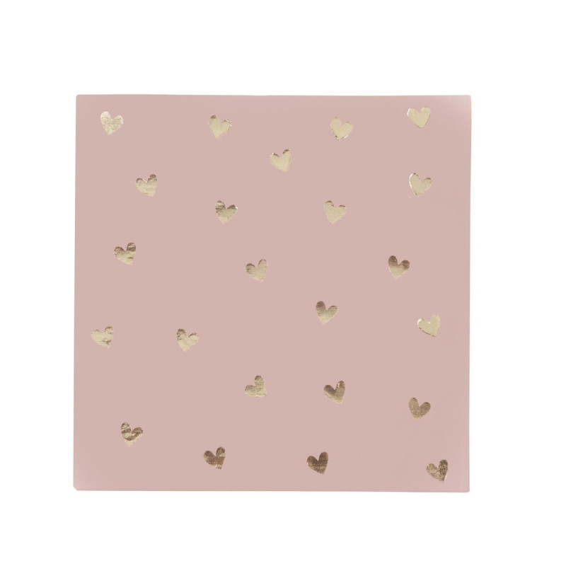 Serv. Cocktail X20 Petits Cœurs Papier R