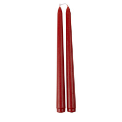 Bougies Flambeau Rouge X2 Ø2,2x25cm