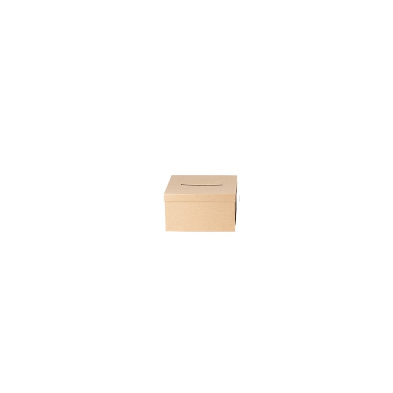 Urne Carrées Kraft GM 25cm