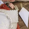 Serviettes cocktail Blanc et Or Lot de 20 Serviettes cocktail Blanc et Or Lot de 20