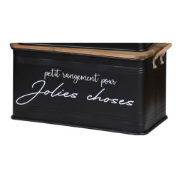 COFFRE EN METAL "JOLIES CHOSES" L:68X35