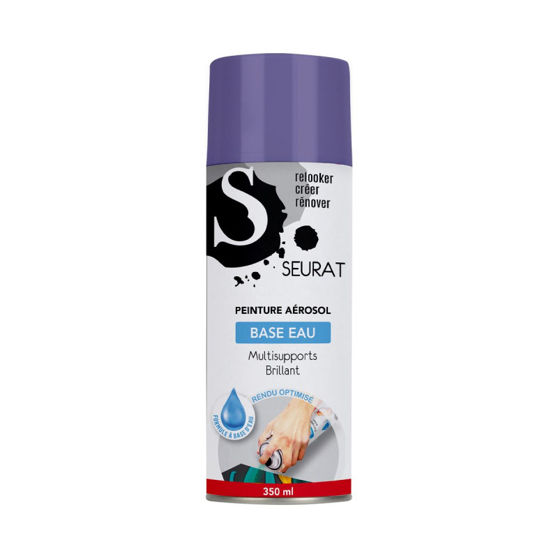 BOMBE DE PEINTURE LILAS 350ML A BASE D'E