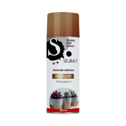 BOMBE DE PEINTURE OR ROSE MULTISUPPORTS