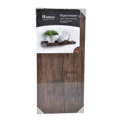 Étagère murale flottante noyer mdf L50x22.8cm