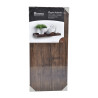 ETAGERE FLOTTANTE NOYER MDF L50*22,8CM