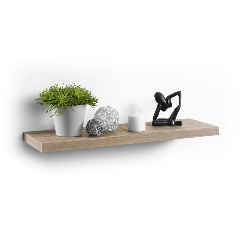 Étagère murale flottante chêne mdf L75x22.8cm