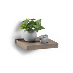 ETAGERE FLOTTANTE CHENE MDF L25*22,8CM