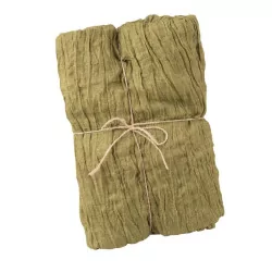 Chemin de table Cheesecloth pistache 90cm x 3m