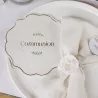 Serviettes de table Communion effet lin doré Lot de 16 Serviettes de table Communion effet lin doré Lot de 16