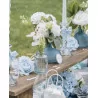 Vase Emy verre bleu orage 470ml D12x10cm Vase Emy verre bleu orage 470ml D12x10cm