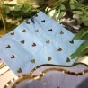 Cocktailservetter Små hjärtan i Storm Blue och Gold Paper Pack om 20 st