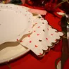 Serviette cocktail en papier blanc, rouge et or Lovely Time Lot de 20 Serviette cocktail en papier blanc, rouge et or Lovely Time Lot de 20