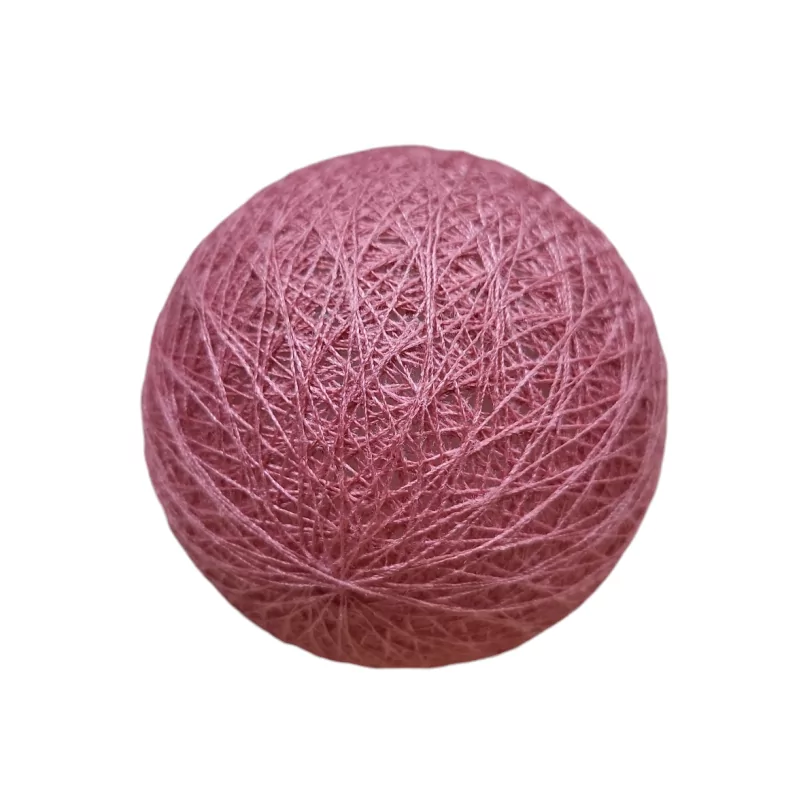 BOULE TISSU ROSE TENDRE D6CM