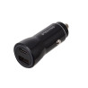 CHARGEUR VOITURE 2 PORTS USB+TYPE C NOIR