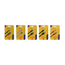 CABLE PLAT TYPE-C 1M NYLON TRESSE TEKME