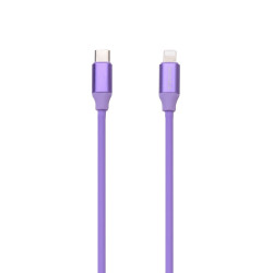 Câble Lightning en silicone : charge rapide et souple pour iPhone