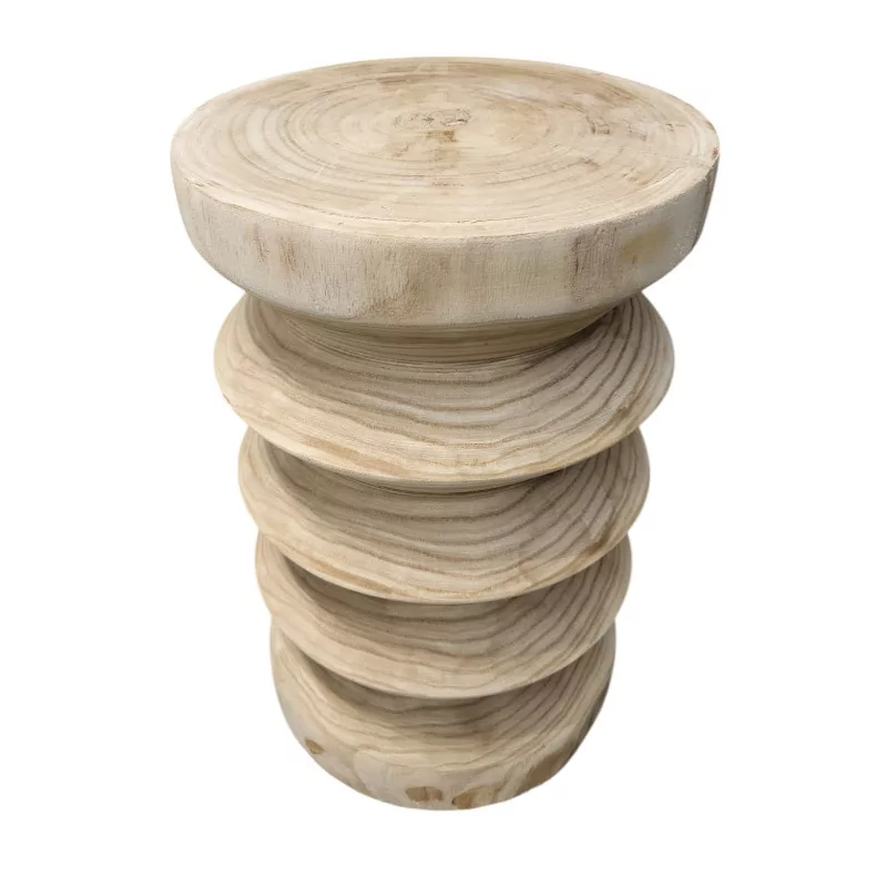 Petite table naturel paulownia D30xH45cm Petite table naturel paulownia D30xH45cm