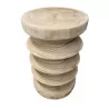 Petite table naturel paulownia D30xH45cm