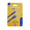 Câble plat type-C 1m Tekmee en nylon tressé
