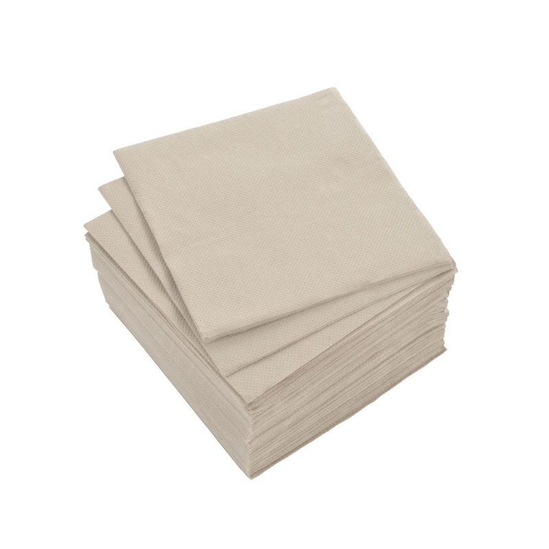SERVIETTES COCKTAIL LIN X40 25x25CM MICR