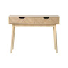 Console en bois Marquet 2 tiroirs Ostaria